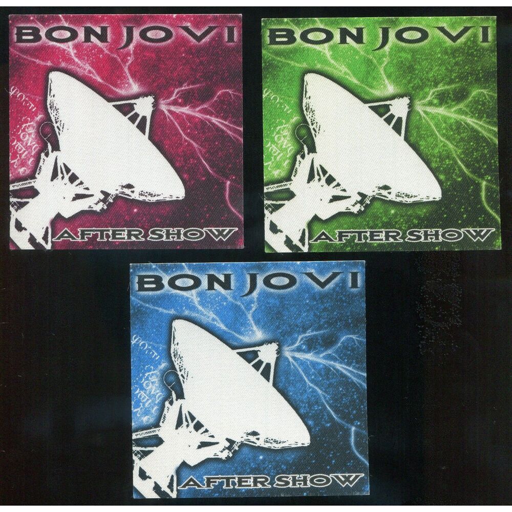 Vintage 2003 Bon Jovi Concert Backstage Pass After Show Lot of 3 Different